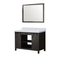 thumbnail image 5 of Lexora Home Marsyas 48" Quartz Top Single Vanity with Sink and Mirror in Brown, 5 of 10