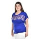 thumbnail image 2 of Blusa casual con lentejuelas Roman Fashion /Tallas Extras, 4047 (Azul rey) azul 40, 2 of 6