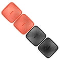 thumbnail image 1 of 4 Pcs Doublures en Silicone pour Friteuse à Air Chaud, Tapis en Silicone Réutilisables Antiadhésifs Tapis Perforés pour Friteuse à Air Cuisson Cuisson à la Vapeur Cuisson, 1 of 8
