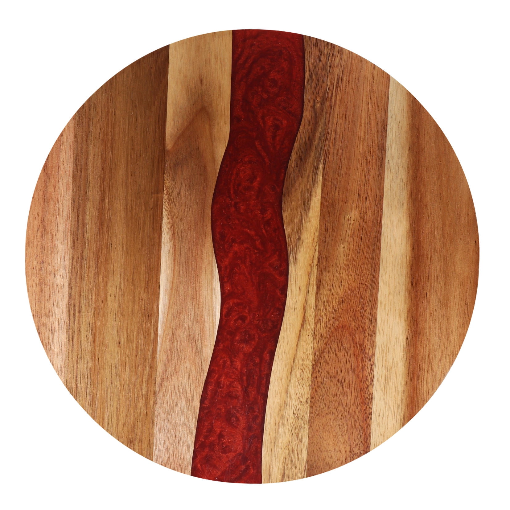Hemoton Round Wood Cutting Board for Kitchen Chopping, Serving, Display - Ideal for Meat, Bread, Vegetables, Home Cooking & Entertaining