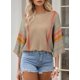 thumbnail image 2 of Suéteres Dokotoo para mujer 2025, primavera verano, casual, cuello redondo, manga acampanada, camisa a rayas en bloque de colores, ropa boho ligera, ropa boho, a la moda, suéteres, 2 of 6