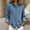 Blue, variant on Fnooota Womens Button Down Shirts, Lapel Collar Fall Casual Long Sleeve Denim Shirts with Pockets Blue Size S-2XL