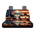 thumbnail image 6 of CHAQLIN American Flag Skull Theme Bench Seat Covers for SUV, 2 Pcs Dustproof Universal Car Seat Covers Non-Slip Stretch Rear Bench Seat Covers, 6 of 6