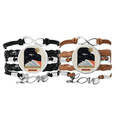 thumbnail image 1 of Hong Kong International Airport Bracelet Hand Strap Leather Rope Wristband Double Set, 1 of 3