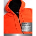 thumbnail image 4 of Bass Creek Outfitters Mens Work Hoodie Sherpa Fleece Lined Heavy Duty Zip Up Work Sweatshirt for Men, 4 of 7