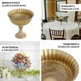 thumbnail image 4 of Efavormart 7" Gold Glass Roman Style Wedding Compote Floral Bowl Centerpiece, Antique Flower Table Pedestal Vase, 4 of 6