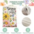 thumbnail image 3 of Welcome Spring House Flag 12.5 x 18 Inch Vertical Double Sided Burlap Pink Butterflies and Flowers Easter Large Yard Flag Spring Summer Holiday Seasonal Yard Outdoor Outside Decoration, 3 of 6