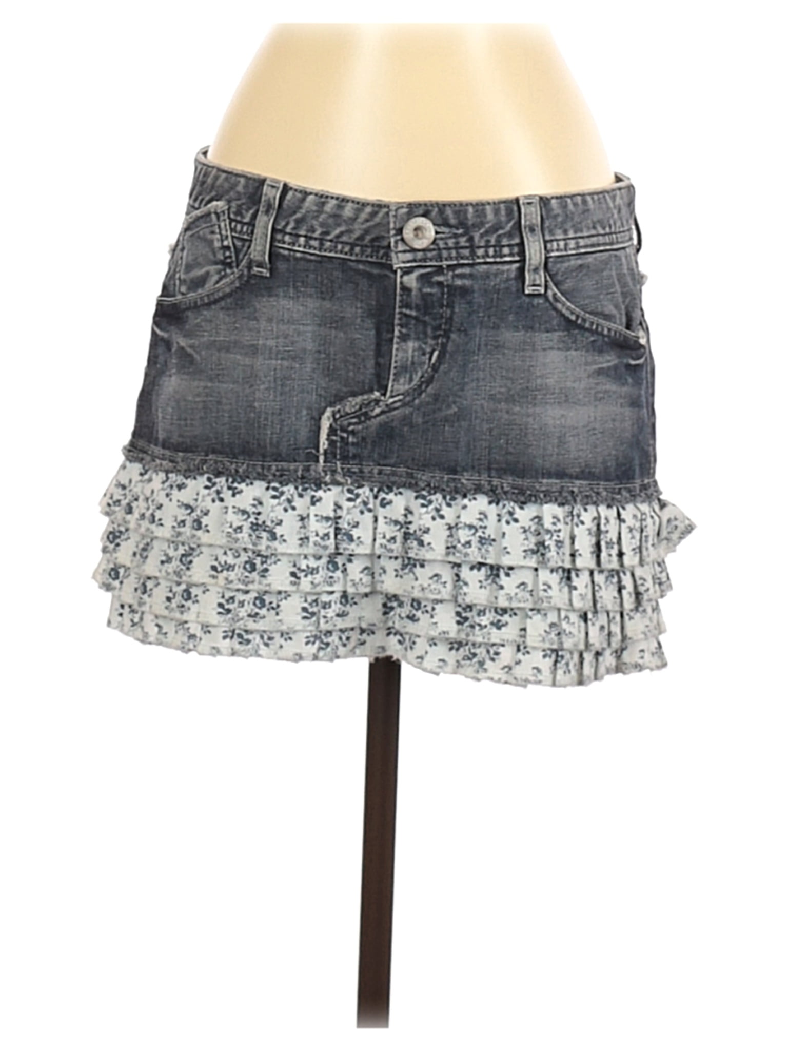 guess denim skirt