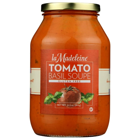 La Madeleine Tomato Basil Soup, Vegan, 31 Ounces (Pack Of 6)
