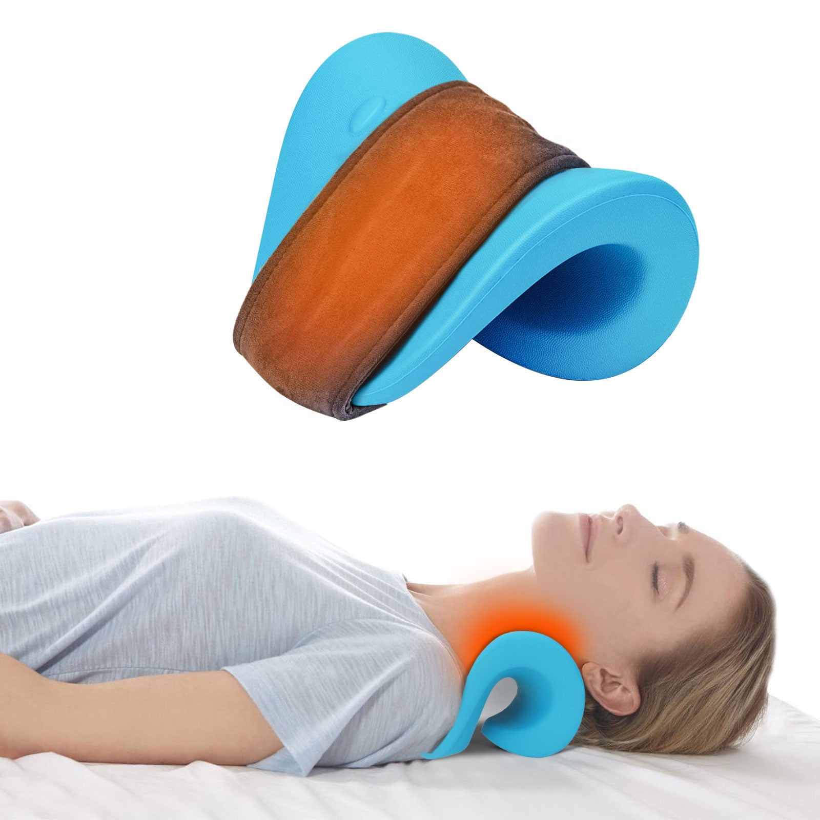 Heated Neck Stretcher, HONGJING Cervical Traction Device with Heating
