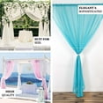 thumbnail image 4 of Efavormart 2 Panels Burgundy Sheer Organza Window Drapery with Rod Pocket Window Treatment Curtain Panels - 52"x 108", 4 of 11
