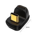 thumbnail image 4 of Adaptador de datos de 4 piezas 40 Gbps Mini convertidor USB C hembra a macho en forma de U Ehuebsd  Para estrenar, 4 of 6