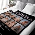 thumbnail image 2 of AISENIN Custom Blanket Gifts for Grandma Customized Blanket with Photo Personalized Grandma Blankets with Pictures Custom Memories Souvenir Throw Blanket for Best Grandma Ever, 2 of 5