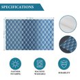 thumbnail image 6 of Blue Ombre Placemats Set of 6, Modern Geometric Abstract Art Washable Wipeable Table Mats for Dining Tables, Indoor Outdoor Kitchen Place Mats for Holiday Party Table Decor, 6 of 9