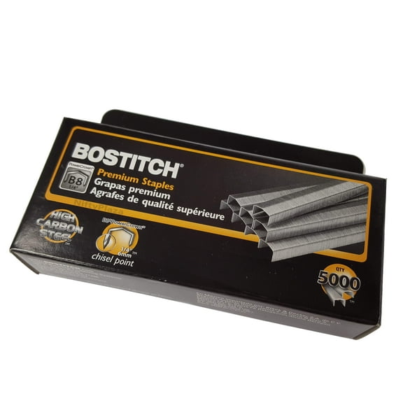 Stanley Bostitch B8 Staples 1/4 Inch, 5000 per Box, Genuine Staples