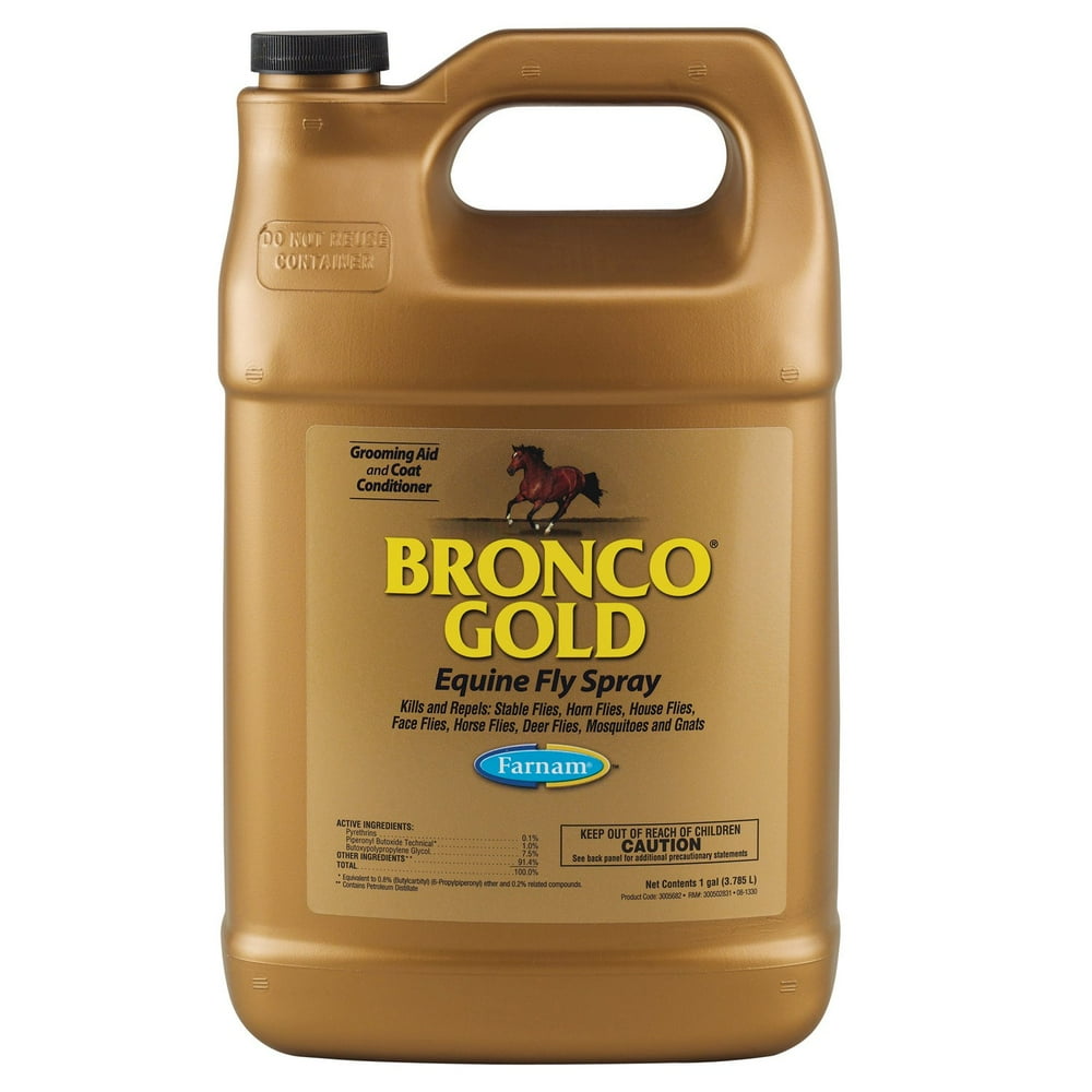 FLY SPRAY BRONCO GOLD GALLON