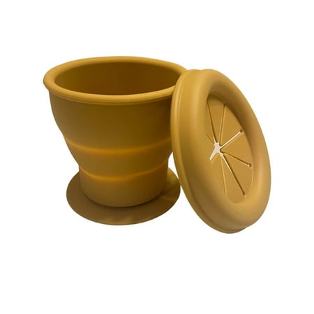 

Skogsbarn Silicone Folding Snack Cup- yellow