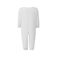 thumbnail image 4 of Family Matching Christmas Pajamas, Solid Color Tops  Plaid Pants Holiday Sleepwear Set, 4 of 10