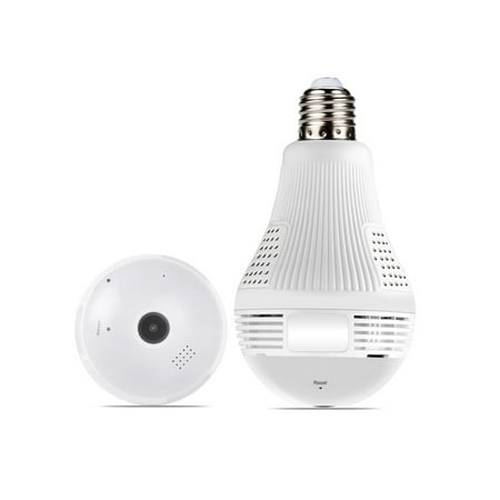 360°Bulb Camera HD Infrared WIFI Network Remote Monitor Security Mini Wireless Lamp Cameras Fisheye Panoramic