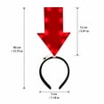 thumbnail image 2 of Party Accessory, Adorable Exclamation Point and Question Arrow Headband, Battery Powered Halloween Lights Wearable Decoration, Red Headband Women Lightweight Quirky Party, 2 of 7