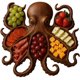 thumbnail image 1 of Tablero Charcuterie Plato para Carnes Con Queso (pulpo 2 S), 1 of 9