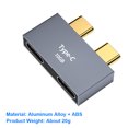 thumbnail image 2 of Estación de acoplamiento USB C HUB para MacBook Thunderbolt 3 Dual Type-C Adapter (A) Ehuebsd  Para estrenar, 2 of 9