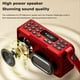 thumbnail image 3 of Radio PortáTil FM, Miniradio Bluetooth, Altavoz, Sonido Hi-Fi, Barra de Sonido, Subwoofer, Reproductor de MúSica Manos , Grabadora con MicróFono, B, 3 of 5