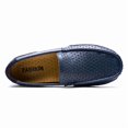 thumbnail image 4 of Summer Men Casual Shoes Moc Toe Genuine Leather Mens Loafers  Breathable Slip on Driving Shoes, 4 of 9
