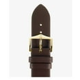 thumbnail image 3 of HIRSCH Italocalf Italian Leather Watch Strap - Brown Band / Gold Buckle - XL - 20mm, 3 of 8