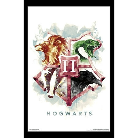 Harry Potter - Hogwarts Illustrated Poster Print (Best Harry Potter Fight Scenes)