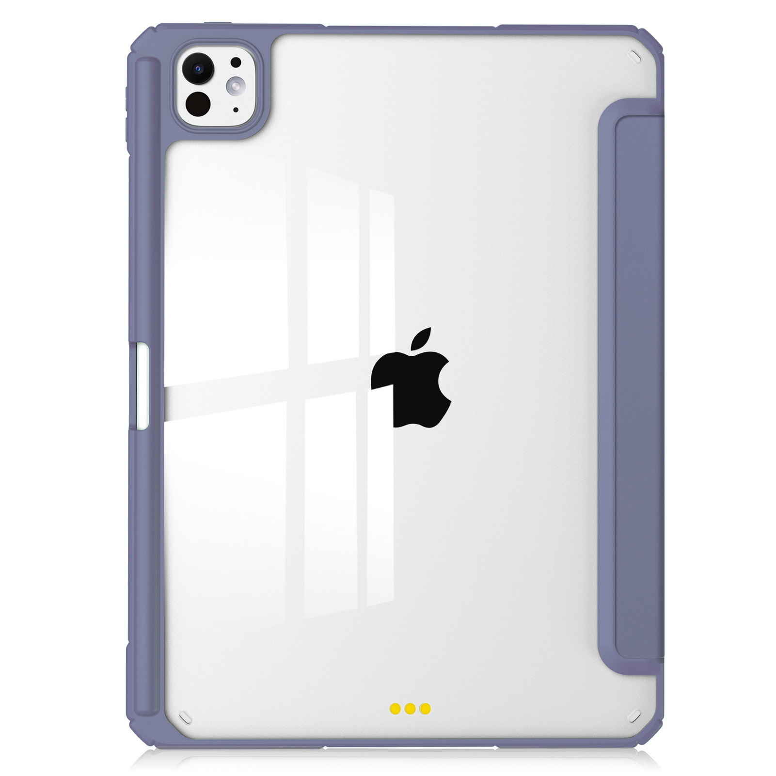 DWaybox Case for iPad Pro 13-inch 2025 M5 Model A3360 / A3361, Smart Slim Folio Stand Auto Sleep/Wake Cover, with Pencil Slot, Clear Transparent Back Shell -Lavender