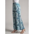 thumbnail image 3 of Roaman's Women's Plus Size Printed Wide Leg Pant, 3 of 5