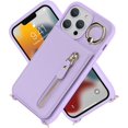 thumbnail image 5 of iPhone 13 Pro Case for Women with Card Holder, iPhone 13 Pro Phone Case Wallet with Strap,Crossbody Lanyard Cases with Credit Card Slots Kickstand with Ring Holder Stand Case,6.1 Inch,Purple, 5 of 15