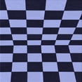 thumbnail image 1 of Ahgly Company Machine Washable Indoor Square Transitional Night Blue Area Rugs, 4' Square, 1 of 7