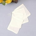 thumbnail image 5 of Dreamhall 10 Pcs Cotton Drawstring Bags, Natural Unbleached Straining Herbs Cheesecloth Bags, Coffee Tea Brew Bags, Soup Gravy Broth Stew Bags, Bone Broth Brew Bags, Spice Bags, 5 of 9