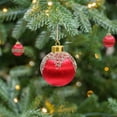 thumbnail image 4 of AuroraX Hanging Christmas Decoration Set Red 9 Pcs Foam Modern Baubles Balls Ornaments 3.1" Neutral Decorative for Party,Tree Decoration,Xmas Gifts Decor, 4 of 6