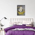 thumbnail image 2 of Yellow Daisy In Bathtub Wall Art Canvas Bathroom Wall Decor Inspirational Butterfly Quotes Grey And Black Wood Background Artwork Framed Modern Wall Decor for Bathroom Ready to Hang 12x16 Inch, 2 of 6