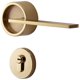thumbnail image 1 of Manija de puerta de dormitorio americano, cerradura de entrada de seguridad, cerradura dividida, manija de puerta interior para muebles, oro, 16,7*5,9 cm, 1 of 5