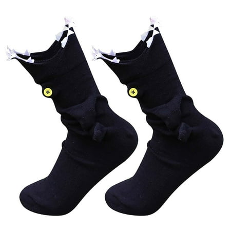 

BELLZELY Christmas Socks Clearance Men and Women Winter Trendy Cartoon Shark Funny Animal Warm Trendy Knitted Socks