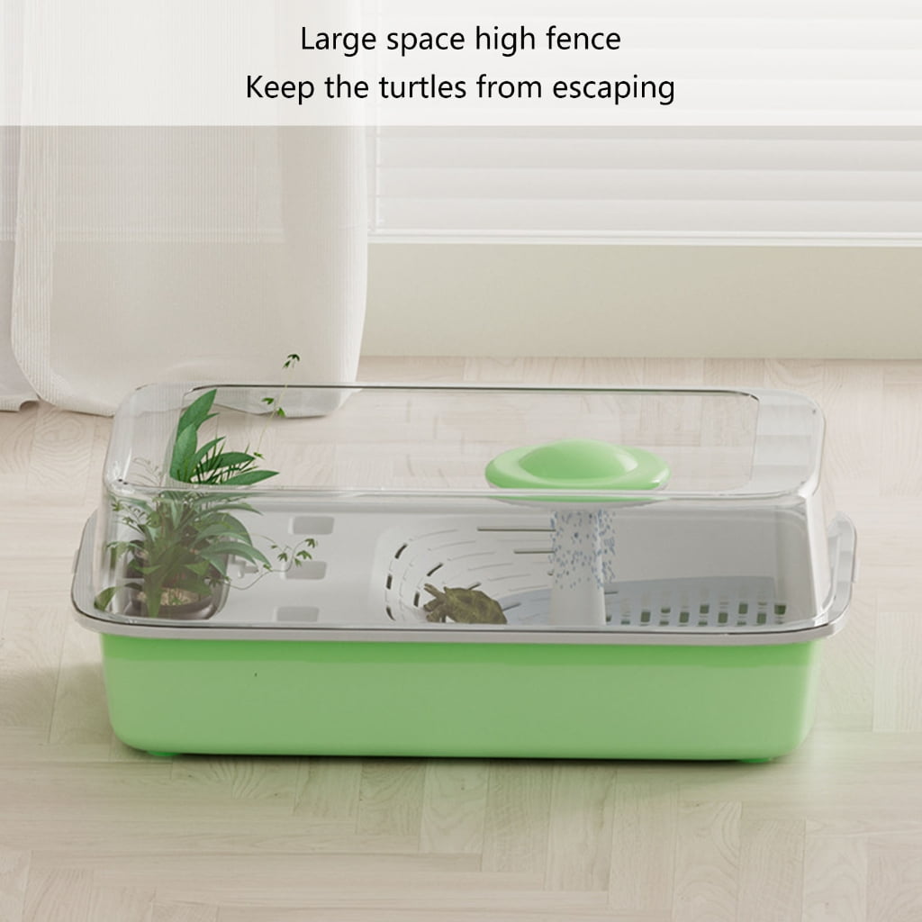 Separable Turtles Tanks Terrariums with Basking Platform Plastic Turtles Basin Box