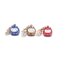 thumbnail image 3 of 1PC Japanese Cute Lucky Cat KeyChains Car Bag Decor Water Sound Bell Pendent Charm, 3 of 8