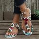 thumbnail image 5 of Sandalias de mujer Sandalias de moda de verano Zapatillas planas Chanclas Sandalias de playa con punta abierta Wmkox8yii ytu9945, 5 of 6