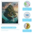 thumbnail image 3 of Diamond Art Kits for Adults - Floating Island Paradise Sunset 5d Diamond Painting for Adults, Diamond Art for Adults Beginners, Frameless Diamond Painting Kits for Adults for Home Wall Decor, 3 of 7