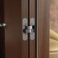 thumbnail image 2 of Bisagra Oculta Para Puertas, Juego De 2 Bisagras Ocultas Para Puertas Pesadas, Carga 60 Kg, Apertura 180, Zamak, Gris Metalizado, 2 of 5