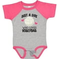 thumbnail image 3 of Inktastic Just a Girl Who Loves Volleyball Girls Baby Bodysuit, 3 of 5