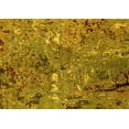 thumbnail image 1 of Ahgly Company Indoor Rectangle Oriental Yellow Industrial Area Rugs, 2' x 5', 1 of 4