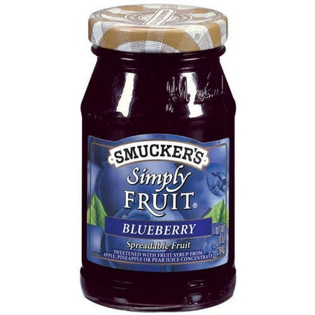 Smucker's: Simply Fruit Blueberry Spreadable Fruit, 10 Oz