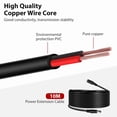thumbnail image 3 of 33Ft Dc Power Extension Cable Extension Cord 2.1Mm*5.5Mm For Cctv Camera Nvr, 3 of 6