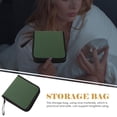 thumbnail image 3 of EXHUMKY Green CD Storage Pouch with Smooth Zipper for and Easy Transport, 3 of 5