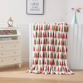 thumbnail image 2 of Velvet Touch Ultra Plush Christmas Holiday Printed Fleece Throw/Blanket-50 x 60inch, (Cream Christmas Tree), 50 x 60 inch, 2 of 6